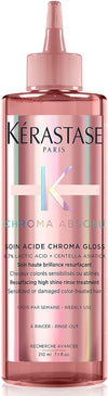 Kérastase Chroma Absolu, High Shine Treatment for Damaged Colour-Treated Hair, Lightweight Formula with Lactic Acid, Soin Acide Chroma Gloss, 210 ml