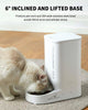 Automatic Cat Feeder, 2.4GHz Auto Cat Feeder with App Control 3L, Low Food & Blockage Sensor, 304 Stainless Steel Bowl, Fresh Lock Technology,1-30 Meals/Day Anti-Clog Pet Feeder, White