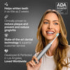 Vibe Series Ultra Whitening Toothbrush ADA Accepted Electric Toothbrush - 8 Brush Heads & Travel Case - Ultra Sonic Motor & Wireless Charging - 4 Modes w Smart Timer Charcoal Metallic