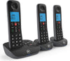 Essential Cordless Landline House Phone, Nuisance Call Blocker, Call Block button, Answer Machine, Trio Handset Pack