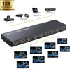 4K HDMI Splitter 1 IN 8 OUT with Certified Power Adapter 3D 8 Ports HDMI Splitter Box Metal 8 Way HDMI Splitter for PC STB PS3 Blu-Ray Player HDTV Etc