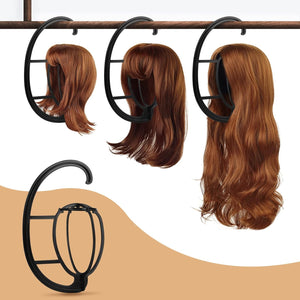 3 Piece Wig Stand Set Portable Folding Plastic Wig Holder Movable Wig Stand Wig Dryer Wig Head Foldable