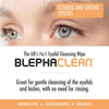 60  PF Daily Eyelid Wipes - Gentle Eyelid Cleansing for Eyelids and Skin Around the Eyes | Suitable for Babies (over 3 months old), Children and Adults | 20 Sterile Plastic-Free Wipes x 3