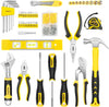 Tool Kit Set, 108PCS General Household Hand Tool Kit with Storage Toolbox, Small Tool Kits for Home