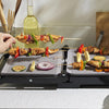 Marblestone Health Grill – Electric Fold-Out Grill & Panini Maker, Non-Stick XL Plates 29 x 23cm, Opens Flat To 180°, Adjustable Temperature Control, Integrated Drip Tray, No Oil Needed, 2200W