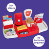 Post Office Set. Realistic Postal Counter Playset. Includes Weighing Scales, Play Money, Stamp and More. For Ages 3+