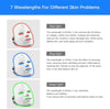 Red Light Therapy Mask LED USB charged Cordless 7 Colours Face Mask Red Green Blue & More Wireless Rechargeable Infared for Skin Tightening, Acne Treatment, Anti-aging Smooth Wrinkles Fine Lines