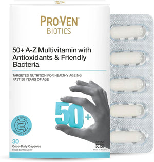 50+ A-Z Multivitamins and Bifidus Capsules - Pack of 30s