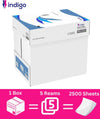 ® Premium 70/75 GSM A4 White Printer Copier Paper 5 Reams of 500 Multifunction Laser Inkjet Paper (1 Box, 5 Reams)