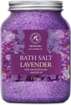 Sea Salt Lavender with Natural Lavender Essential Oil 1300g - Lavender Bath Salts - Best for Good Sleep - Stress Relief - Beauty - Relaxing - Bathing - Body Care