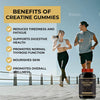 Creatine Gummies 5000mg 120 Gummies 60 Days Supply Creatine Monohydrate Gummies - Berry Flavoured Creatine - Pre Workout Gym Supplement for Men & Women - Vegan Chews Chewable Max Strength