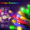 200 FT 500 LED Christmas Tree Lights Outdoor Decorations Fairy Lights Mains Powered Waterproof Multicolour String Lights Plug in with Remote Timer 8 Modes for Xmas Outside Garden House Party