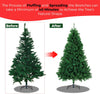 6ft Premium Lush and Bushy Christmas Tree with 800 Tips - Xmas Tree Easy to Assemble with Sturdy Foldable Metal Stand for a Festive Home-Large Christmas Tree Green (6-Ft (800 Tips))