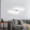 LED Wall Light Indoor Modern, 27W White LED Wall Lampe 6500K Cool White, Long LED Sconce Wall Light, Wall Lighting Fixtures for Bedroom Living Room Kitchen Office Hotel Dining Room