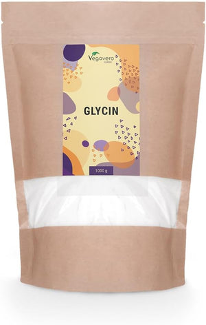 Pure Glycine Powder 1kg | 3000 mg Daily Dose | NO Additives, Lab-Tested | Supports Recovery, Muscle & Collagen Synthesis | with Measuring Spoon | Vegan