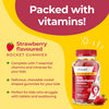 Kids Multivitamin Gummies - 120 Natural Strawberry Flavour (4 Month Supply) | Chewable Kids Multivitamin Chews | Vitamin D3, A, E, C, B6, B12 | No Artificial Colours, Flavours, Preservatives