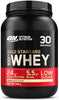 Gold Standard 100% Whey Muscle Building and Recovery Protein Powder With Naturally Occurring Glutamine and BCAA Amino Acids, Vanilla Ice Cream Flavour, 30 Servings, 900 g