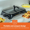 1600W Electric Barbecue Grill | 2-in-1 Grill with Hot Plate, Smokeless Indoor BBQ Electric Grill and Griddle Hot Plate with Built In Drip Tray | Adjustable Temperature | 2 Year Warranty