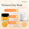 Turmeric Clay Mask - Natural Hydrating Peel Off Face Masks for Women - Effective Blackhead Remover, Facial Cleansing, Acne Treatment, Dark Spot Detox Solution