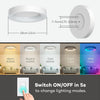 RGB LED Ceiling Light Dimmable with Remote Control, 24W Flush Ceiling Light, 3000K-6500K 2400LM for Living Room, Bedroom, Kids Room, Dining Room, Kitchen, Bathroom, Round 11 Inch