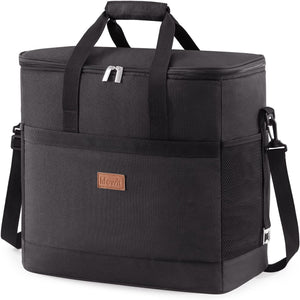 Soft Cooler Bag with Hard Liner, Large Insulated Picnic Lunch Bag Box Soft-Sided Cooling Bag for Camping/BBQ/Family Outdoor Activities