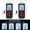 70M Laser Measure Device,  229ft Digital Laser Tape Measure with Upgrade Electronic Angle Sensor, ±2mm Accuracy, Area Measurement,Volume and Pythagoras, 2"LCD Backlit,Mute, Battery Included