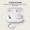 SoundForm True Wireless Earbud Headphones (Bluetooth Earphones for iPhone, Samsung, Google, Touch Control, Portable Charging Case, 24 Hours Playtime, Noise Isolation, Sweatproof) - White