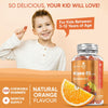 Vitamin D Gummies Kids 1000IU - Natural Orange Flavour Gummies - 4 Months Supply (120 Vitamin D3 Gummies) - One A Day - for Kids 3-12 Years - Vegetarian, Non-GMO & Gluten-Free Vitamin D for Kids