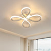 Modern LED Ceiling Light, 30W Flower Shape Ceiling Lamp, White Ceiling Lights fixtures for Bedroom, Living Room, Dining Room, Aisle Entrance, Kitchen, Warm White 3000K