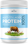 Multi Collagen Protein Powder 400g - Types I, II, III, V & X - Hydrolyzed Grass Fed Bovine, Wild Caught Fish, & Free-Range Chicken & Eggshell Collagen (1 Month Supply)