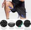 Men Running Shorts Men's Shorts Workout with Phone Pocket 2 in 1 Gym Training Shorts Lightweight Quick Drying