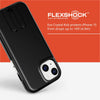 Evo Crystal Kick case for iPhone 15 - Compatible with MagSafe - Impact Protection Case - Obsidian Black