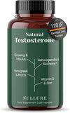 Testosterone Booster for Men  | Vegan | German lab tested | Test Booster for Libido · Performance · Muscle · Endurance | Ashwagandha + Maca + Tribulus Terrestris + Ginseng + Fenugreek |120 caps