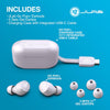 Go Air Pop+ True Wireless Earbuds, In Ear Headphones, Bluetooth Earphones, 35H Playtime Ear Buds, Bluetooth Earbuds with Microphone, USB-C Charging Case, Multipoint, EQ3 Sound, Lilac