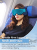 Travel Pillow, Airplane Head Strap with Sleep Eye Mask, Airplanes Essentials for Long Flight, Car Road Trip, 360° Support Headrest, Dark Grey