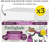 Wet Dog Food For Small Dogs (24 x 150g Trays) - Grain Free Variety Pack with Turkey & Duck with Veg, Stomach Sensitive Dog Food with Natural Ingredients, Complete Hypoallergenic Dog Food