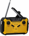 Voyager ECO Emergency Radio KA369 AM/FM NOAA Weather Alert 5-Way Powered Solar Crank Radio Receiver with LED Flashlight and USB Mobile Phone Charger Yellow