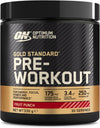 Gold Standard Pre Workout Powder, Energy Drink with Creatine Monohydrate, Beta Alanine, Caffeine and Vitamin B Complex, Nutrition Supplement, Fruit Punch Flavour, 30 Servings, 330 g