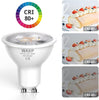 GU10 LED Spotlight Bulbs 5W, Cool White, 6500K, 365lm, No Flickering, Energy Saving Led Bulbs, Equivalent 40-50W GU10 Halogen Spot Light Bulbs, Non-Dimmable,10 Pack