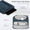 9-11 Inch Tablet Sleeve Bag, Fits iPad Air 5/4th 10.9, iPad Pro 11 Inch, iPad 9/8th 10.2, iPad 10th 10.9, Tab S8/S9 11",Waterproof Polyester Bag with Double Pockets,Retractable Handle, Indigo