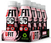 High 50g Protein Shake, No Added Sugar, Low in Fat, Strawberry Flavour Ready to Drink, Pack of 8 x 500 ml (Packaging May Vary)