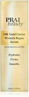 BEAUTY 24k Gold Caviar Wrinkle Repair Serum - Gold Infused and Hyaluronic Acid for Maximum Skin Hydration - Anti-aging Formula Repairs Fine lines and Wrinkles, 30ml