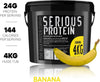 SERIOUS PROTEIN – Protein Powder – 4kg – Low Carb – Supports Lean Muscle Growth – Recovery Supplement -  - 133 Servings (Banana)