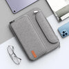 9-11 Inch Tablet Sleeve Case, Fits iPad air 5 10.9" 2022, iPad Pro 11 M2 2022-2018, iPad 9/8/7th Gen 10.2, Tab S8 11", Waterproof Polyester Bag with Double Pockets, Retractable Handle, Gray