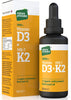 Vitamin D3 & K2 (MK-7) in Organic Black Seed Oil/Nigella Sativa (30ml) - High Strength Liquid (3000IU), 100% Trans MK-7, Immune, Bone Support, Heart Health, Sublingual, Made in UK by