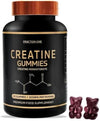 Creatine Gummies 3000mg 60 Gummies 30 Days Supply Creatine Monohydrate Gummies - Berry Flavoured Creatine - Pre Workout Gym Supplement for Men & Women - Vegan Chews Chewable Max Strength