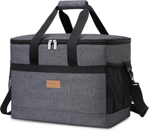 Soft Cooler Bag with Hard Liner, Large Insulated Picnic Lunch Bag Box Soft-Sided Cooling Bag for Camping/BBQ/Family Outdoor Activities