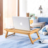 Foldable Large Bed Tray,Portable Bamboo Breakfast Tray,Adjustable Height Lap Desk Laptop Bed Desk with Drawer,Breakfast Tray，Multifunction Laptop Stand with Tablet & Phone Slots.