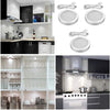 Under Cabinet Light Kit, LED Puck Lights, 15W, 1500LM, Cool White, Display Cabinet Lighting, Disc Light for Kitchen, Closet, Counter, Cupboard, Shelf, Wardrobe and More, Set of 6