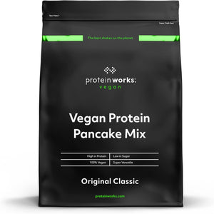 The  - Vegan High Protein Pancake Mix | Low Sugar & High Protein | Slow Release Carbs | High Protein Breakfast | Plant Based Breakfast | 12 Servings | Original Classic | 1kg